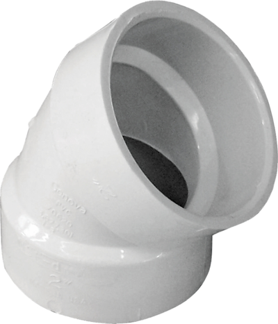  PVC 45 Degree Elbow Sani Dwv 2 Inch  1 Each 2901931