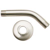  Do It Best  Metal Shower and Flange 6 Inch  Brushed Nickel  1 Each 438547