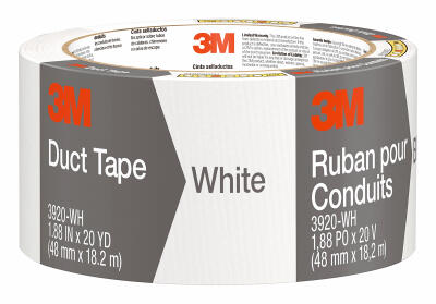  3M Duct Tape 1.88x20 Yard White 1 Roll 3920-WH