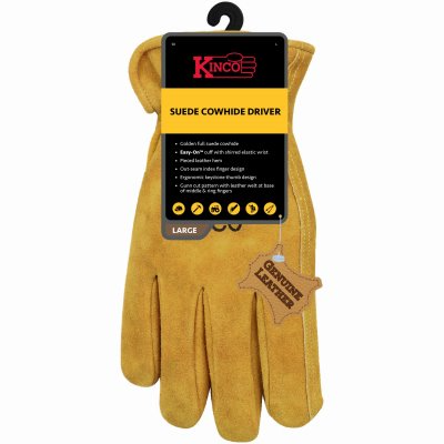 MEN'S WORK GLOVE SUEDE LG COWH