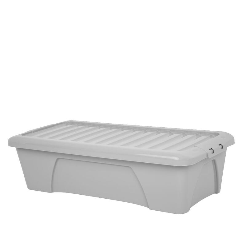 Wham Home Upcycled Box and Lid Soft Grey 55L 1 Each 444675