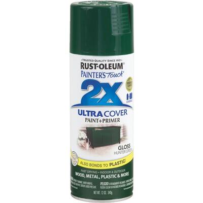 Stops Rust Gloss Enml Anti-Rust Spray Paint 12oz Hunter Green 1 Each 249111