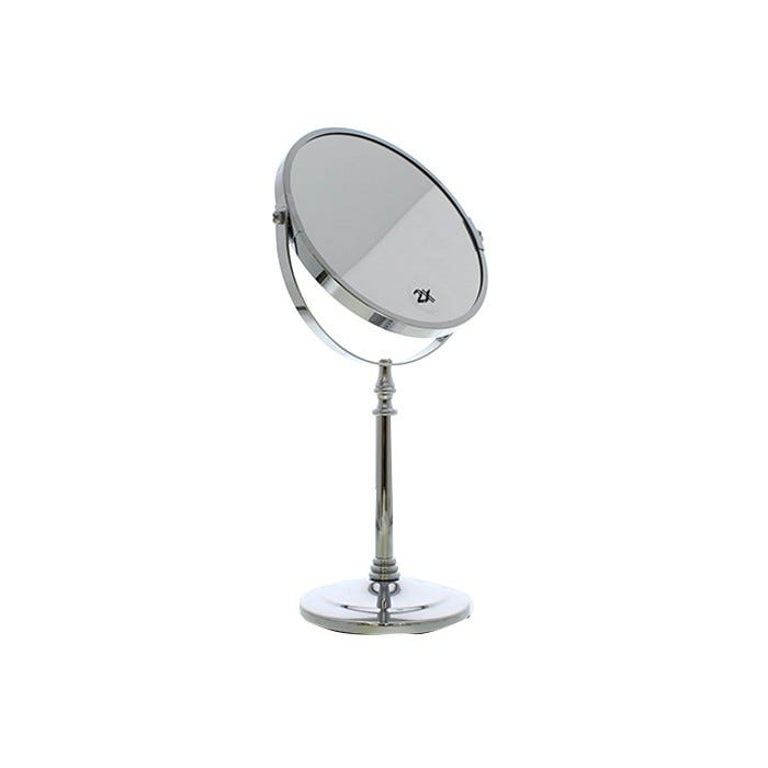 STAND MIRROR DBL SIDED RND