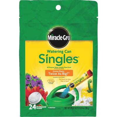  Miracle Gro Plant Food Watering Can Singles Stick 24 Pack 101430