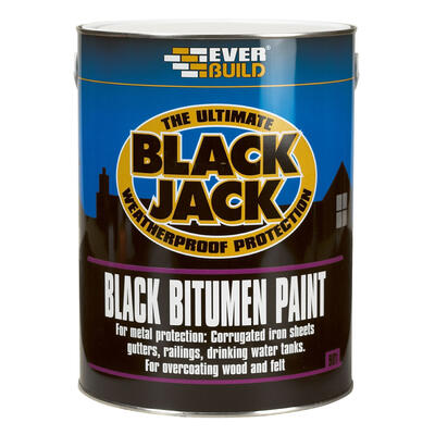 Everbuild Black Jack Bitumen Paint 1 Liter Black 1 Each 901 1LT