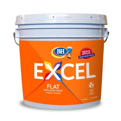 Harris Paints Excel Flat Emulsion Heat Wave 1 Gallon 12/2050-008-705