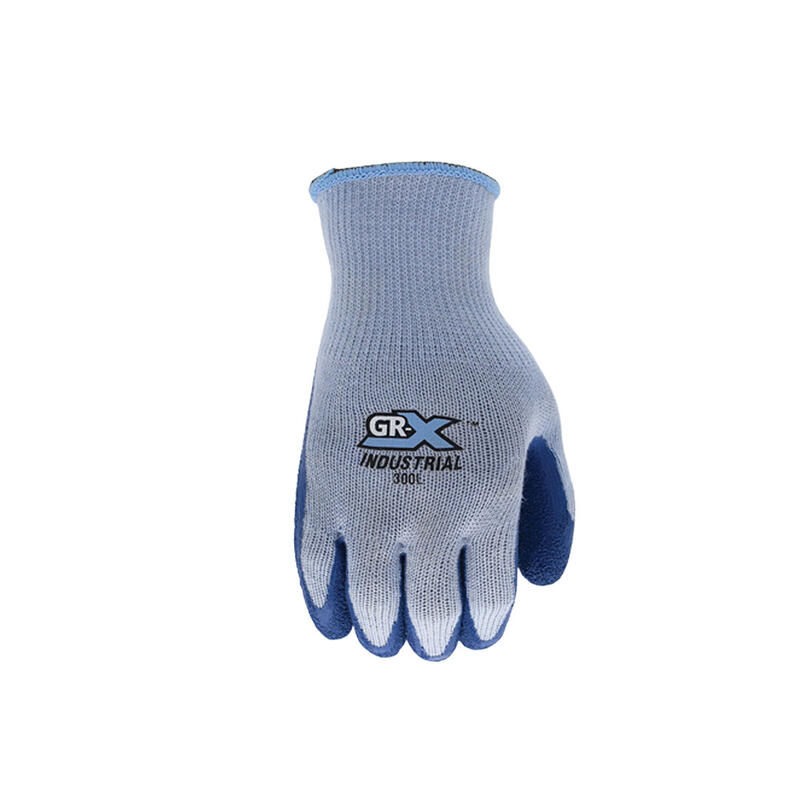 GRX Industrial  Latex Dipped Gloves Large Blue  1 Each GRXIND300L