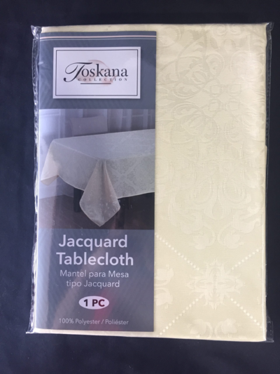  Solid Jacquard Tablecloth 1 Each 710-0497563