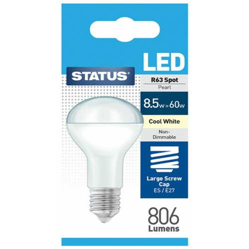 BULB C/WHT R63  8.5W