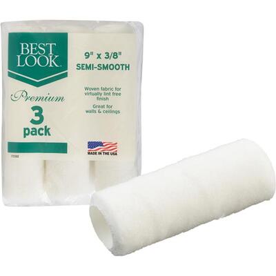  Best Look Woven Fabric Roller Cover 9x3/8 Inch  3 Pack  772302
