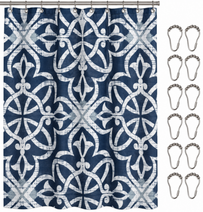 SHOWER CURTAIN 13PC SET ASST