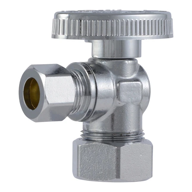 BALL VALVE DUAL OUTLET 1/2X3/8