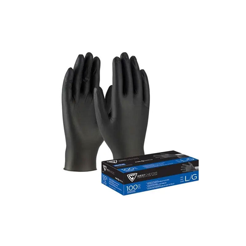  West Chester Nitrile Disposable Gloves Large  Black  1 Pair 2920/L
