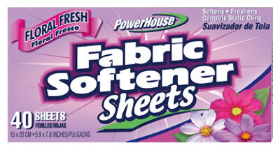  PowerHouse Fabric Softener Sheet Wildflowers 1 Each 92609-7
