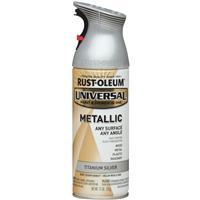 Rust-Oleum Universal Metallic Spray Paint 11 Oz Titanium Silver 1 Each 245220