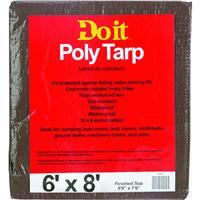  Do It Best  Medium Duty Poly Tarp 6x8 Foot Brown And Green  1 Each 764337