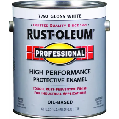 Rustoleum Gloss Pro White 1 Gallon 7792402