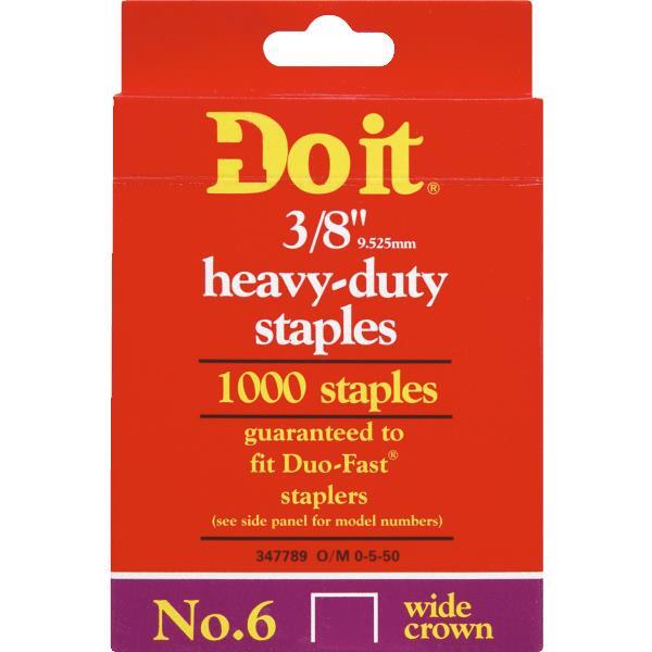 3/8 in. Staples, 1000 Pack