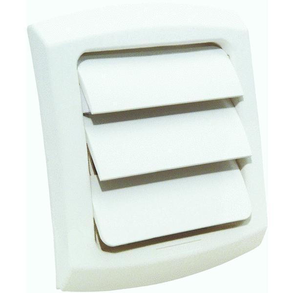 Dundas Jafine Vent Cap Replacement Louvered 4 Inch White 1 Each LC4WZW