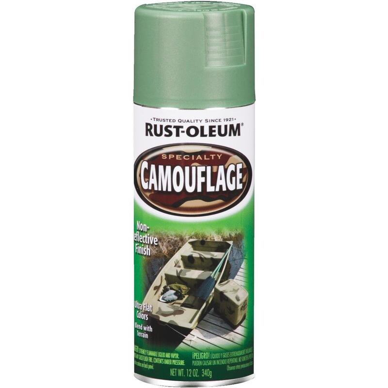 Rust-Oleum Camouflage Flat Spray Paint 12oz Army Green 1 Each 1920-830