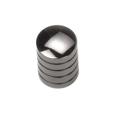 Laurey Delano Cylinder Knob 5/8 Inch Black Nickel 1 Each 26212