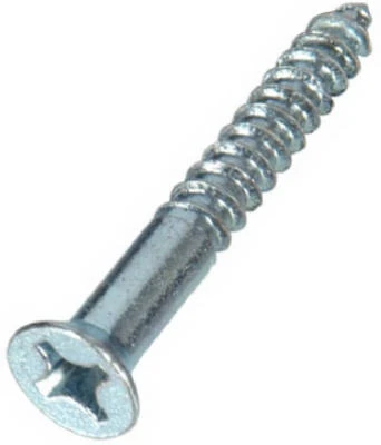  Hillman  Flat Head Phillips Wood Screws #12x2 Inch  Zinc 1 Each 40159 557-876