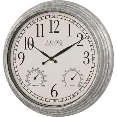 GALV FINISH INDOOR / OUT CLOCK