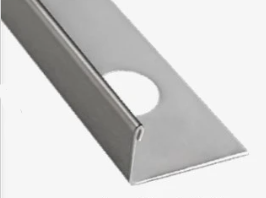  Tile Trim S/Edge 10mm Titanium  1 Each 1PL10TB260