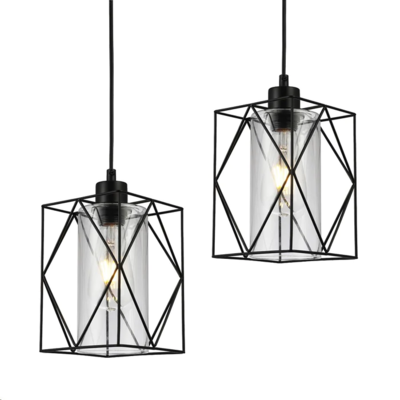 PENDANT LIGHT DUO PACK BLK