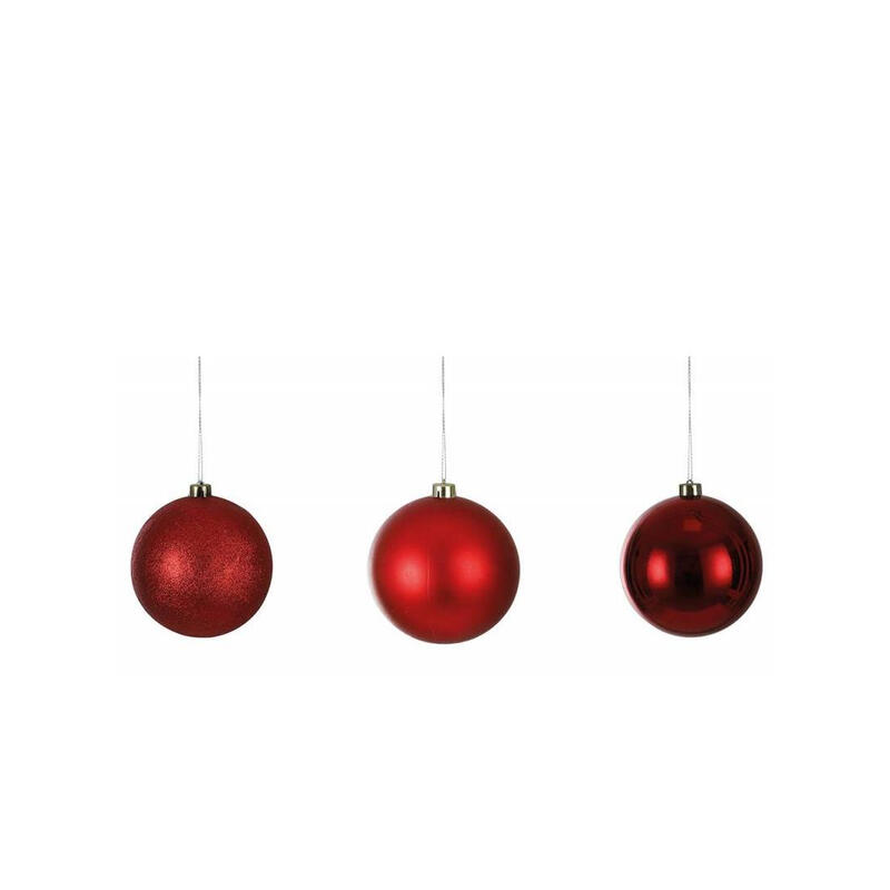  Christmas Balls  15cm Red 1 Each 1015694