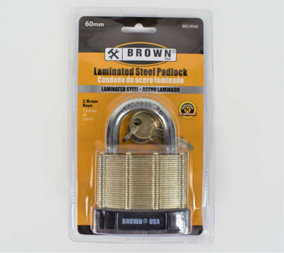 PADLOCK LAMINATED 60MM SHORT