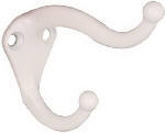  Coat and Hat Hook White 2 Pack  N248-369