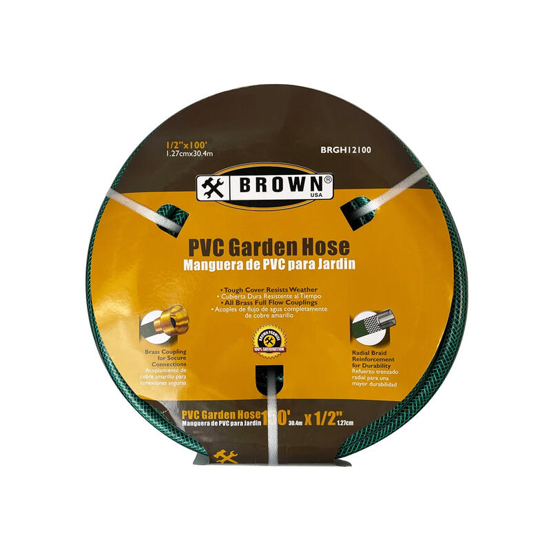 Brown USA Gardeb Hose 1/2 Inch x 100 Feet 1 Each BRGH12100