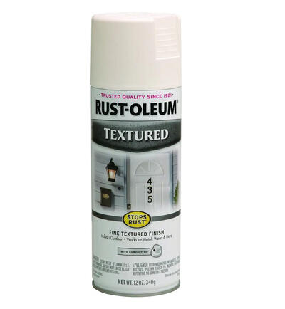 Rust-Oleum Stops Rust Textured Spray Paint 12oz White 1 Each 7225-830