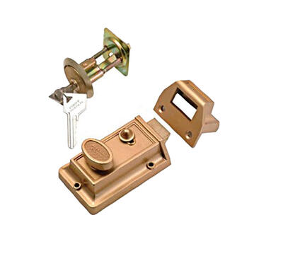  Belwith Night Latch With Cylinder  Brass 1 Each 1105