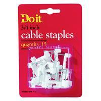  Do It Best Plastic Cable Staple 3/4 Inch  1 Each 503657