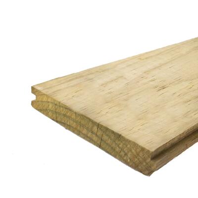 Lumber Pitch Pine Groove And Tongue Treated 1x6x20 1 Length