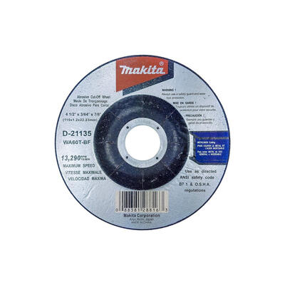  Makita  Cutting Disc  4.5 Inch 1 Each D-18817