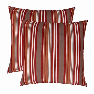 STRIPE TOSS PILLOW RED DNR