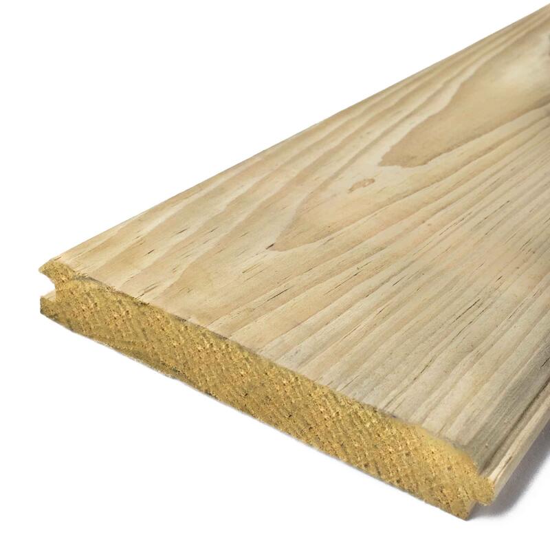 Lumber Pitch Pine V-Joint Treated 1x6x18 1 Length