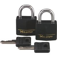  Master Lock Covered Keyed Alike Padlock 1-3/16 Inch  Black 1 Each 131T