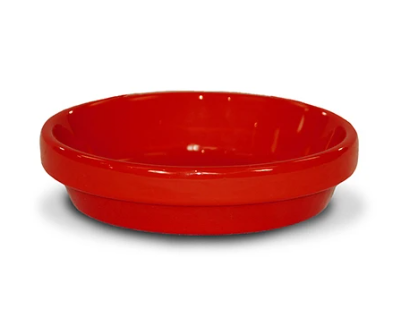 CERA SAUCER RED 3.75