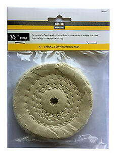  Master Mechanic Spiral Sewn Buffing Pad 4 Inch  1 Each 160526