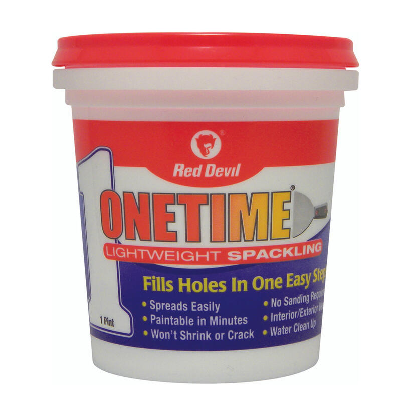 Red Devil Onetime Lightweight Spackling Compound 1 Pint 1 Each 548