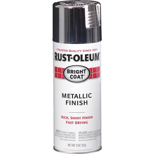Rust-Oleum Bright Coat Metallic Spray Paint Chrome 1 Each 7718830 185-827