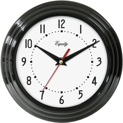 BASICS ANALOG WALL CLOCK BLK