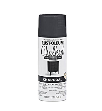 Rust-Oleum Chalked Ultra Matte Spray Paint 12oz Charcoal 1 Each 302590: $31.95