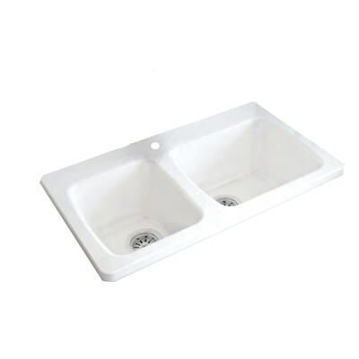 Moca Kitchen Sink White 33x20x8.7 Inch 1 Each VCOC04-0014-000-0: $469.62