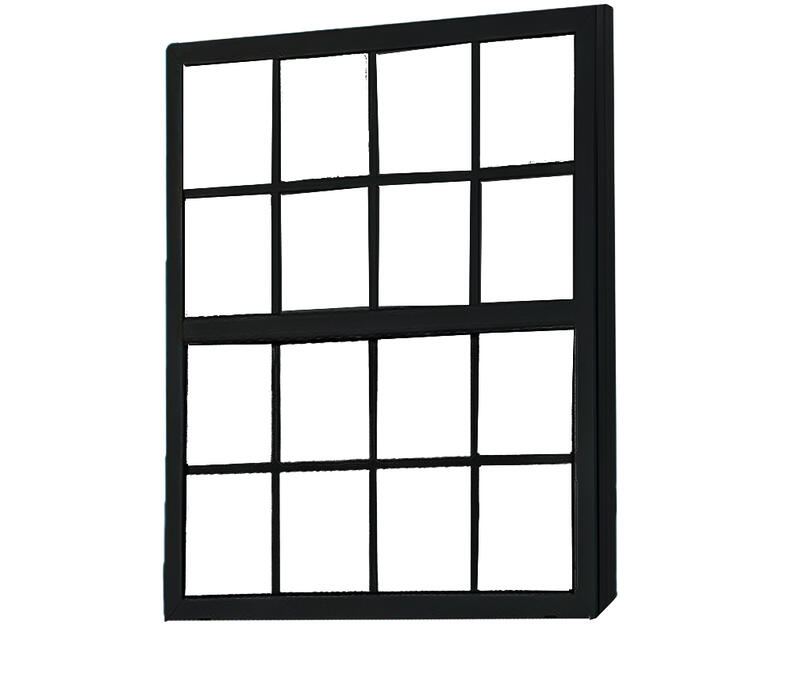 Oran Sash Window With Tint 48wx48h Aluminum Black 1 Each