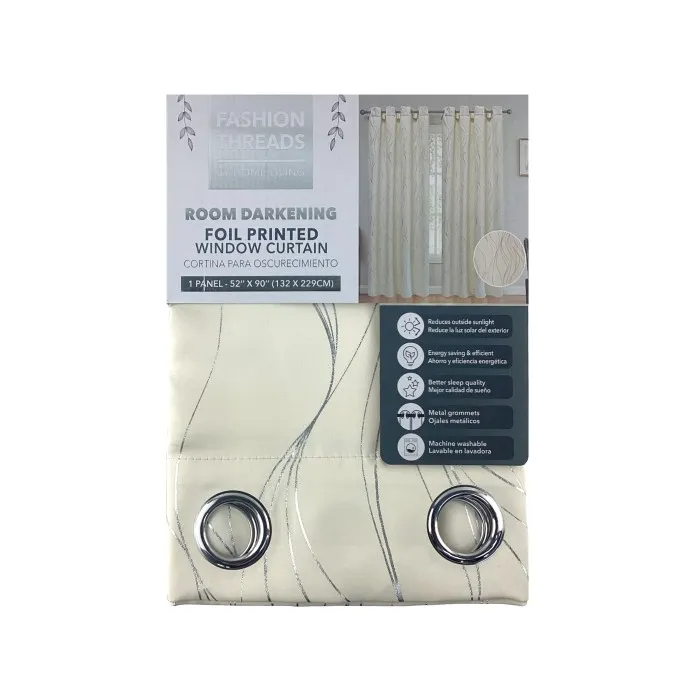 FOIL PRINTED BLACKOUT CURTAIN